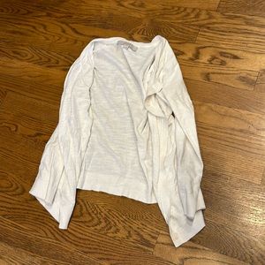 White cardigan with buttons